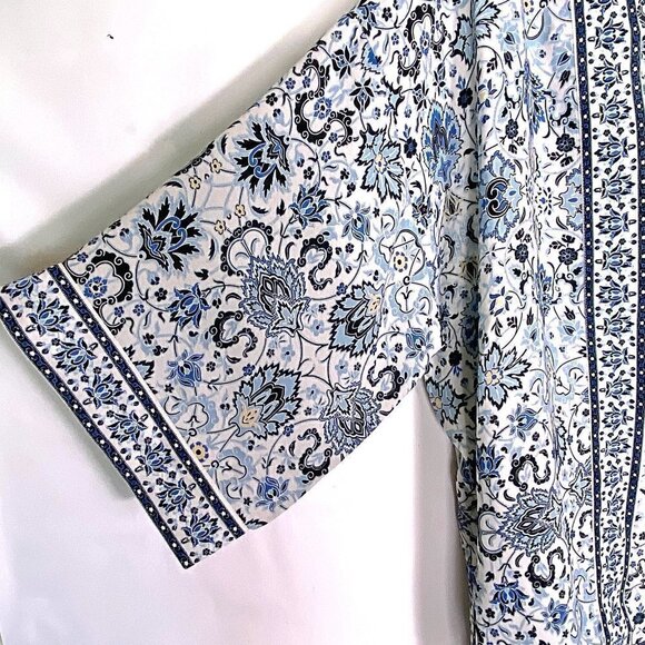 Max Studio Floral Three-Quarter Kimono Jacket - Picture 2 of 6